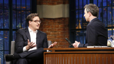 MSNBC Host Chris Hayes talking about being caught with weed. (Photo via Chicago Tribune)