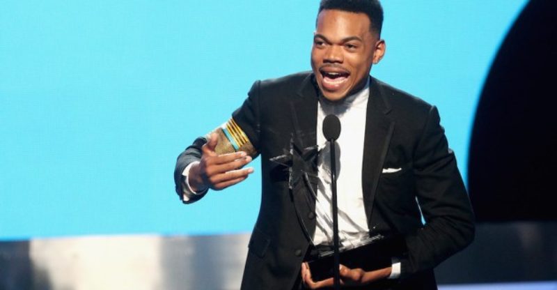 Chance the Rapper at the BET Awards.